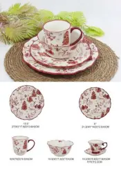 Porcelain Mug, Bowl and Plates