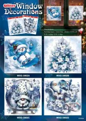 Seasonal Reusable Static Cling Window Stickers
