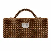 Panna Mocha Handmade Crystal Handbag