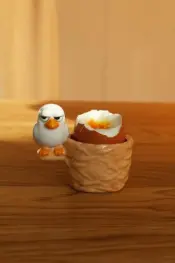 Egg Cup Grumpy Bird Egon