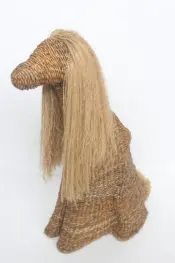 Afghan Hound Waterhyacinth Umbrella Basket