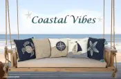 Coastal Vibes Nautical Cushion Covers and Table Linen