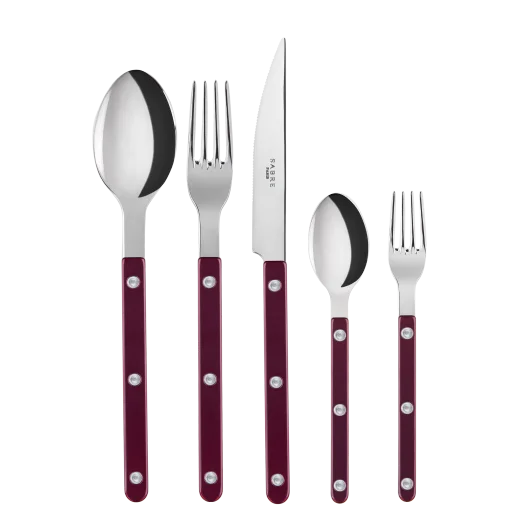 Bistrot Pearly Aubergine Cutlery Set