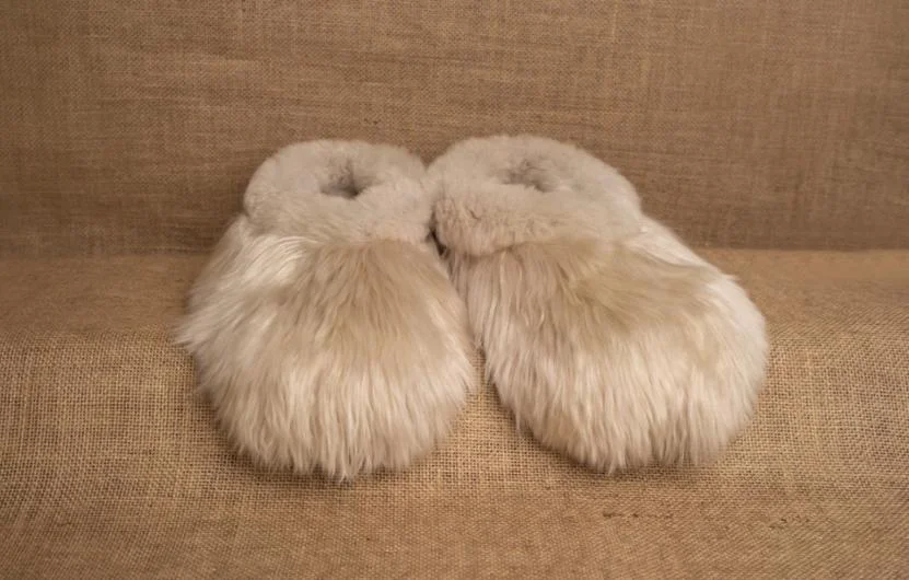Classic Baby Alpaca Suri Slippers