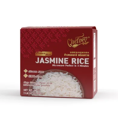 Arroz tailandês de jasmim cozido IQF 850g