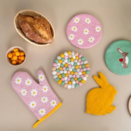 100 Percent Wool Felt Coasters