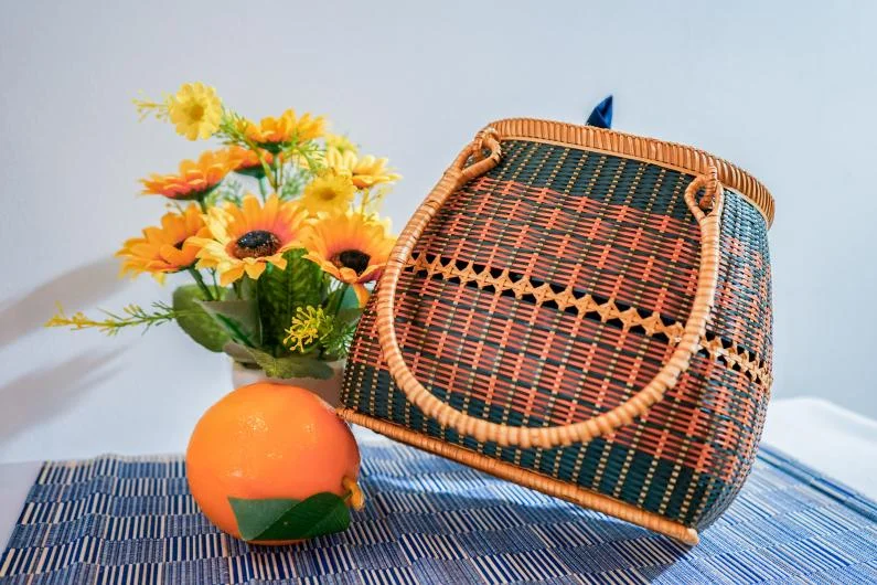 Bolso de bambú natural