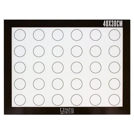 Patisdecor Silicone Baking Sheet for Macaroons 40x30 cm TC1905