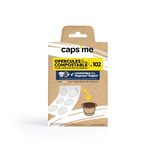 Compostable Paper Lids for Nespresso Capsules