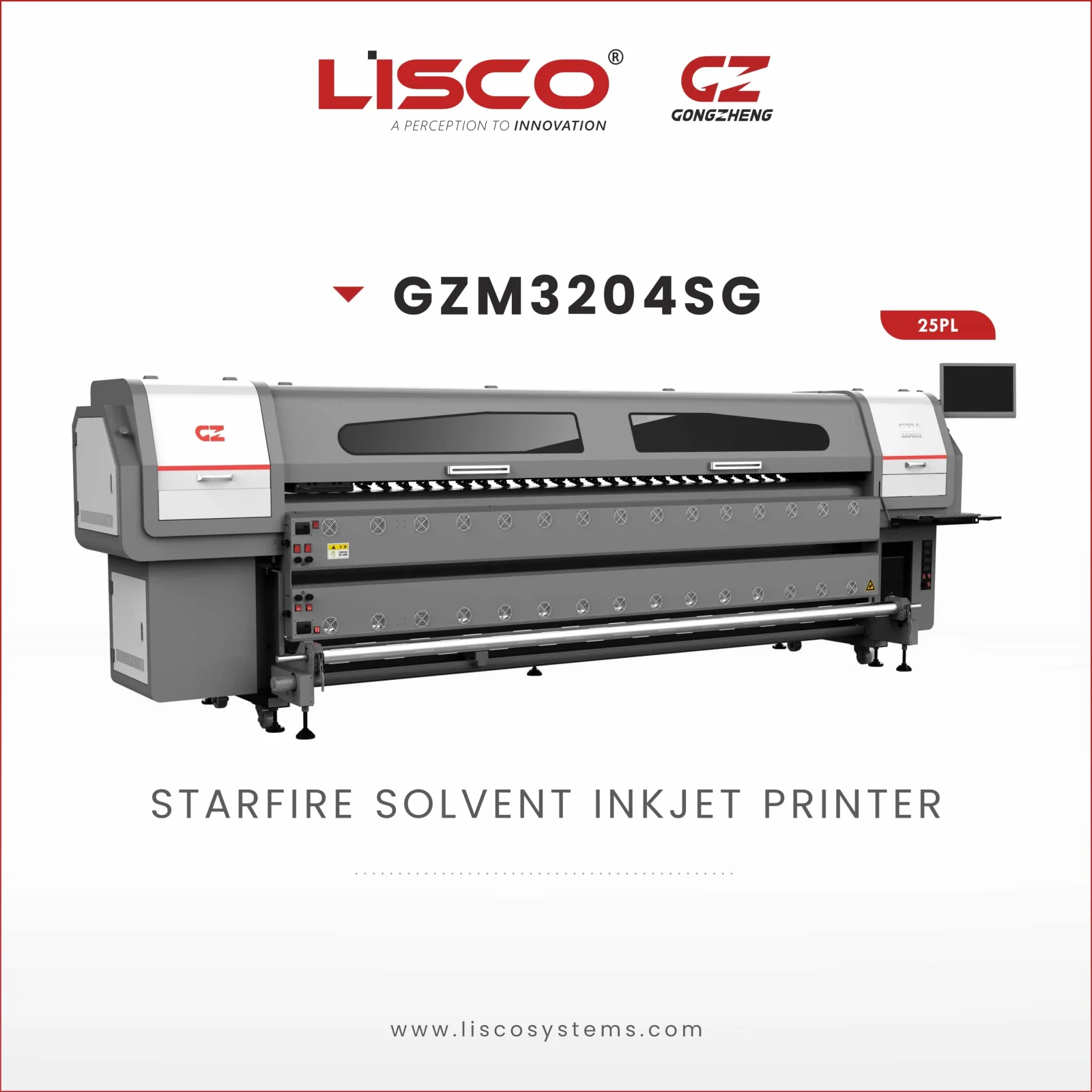 GZH3206SG Starfire Solvent Inkjet Printer