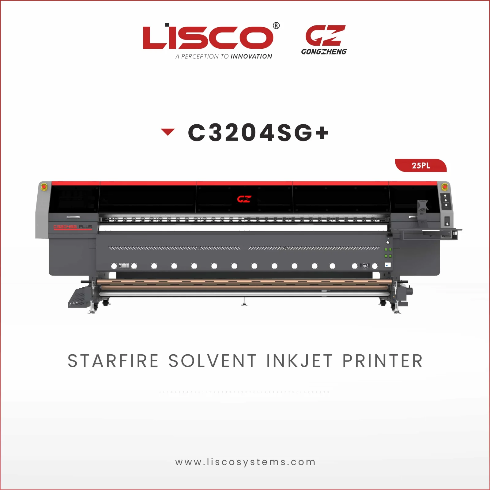GZH3206SG Starfire Solvent Inkjet Printer