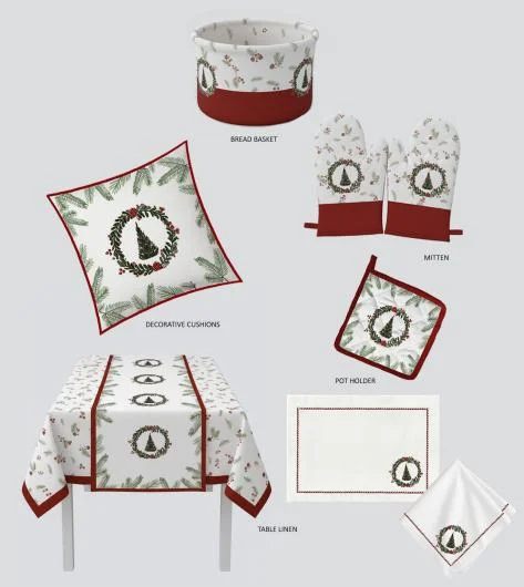 Christmas Kitchen and Home Linen Collection