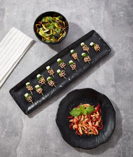 TERRA BLACK MATT Melamine Collection