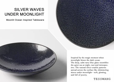 Silver Waves Under Moonlight Tableware Collection