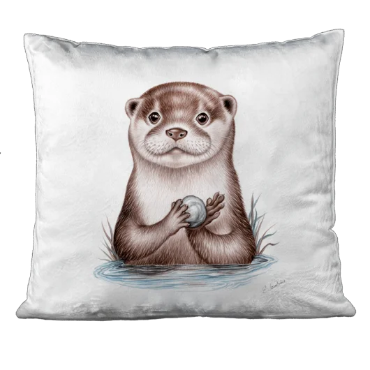 Otter Fluffy Pillow
