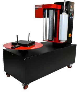 Stretch Wrapping Machine with Pre-Stretch Unit