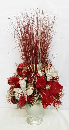 Deep Red Ting-Ting Centerpiece