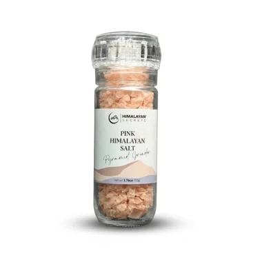 Himalayan Secrets Pink Pyramid Salt Glass Grinder