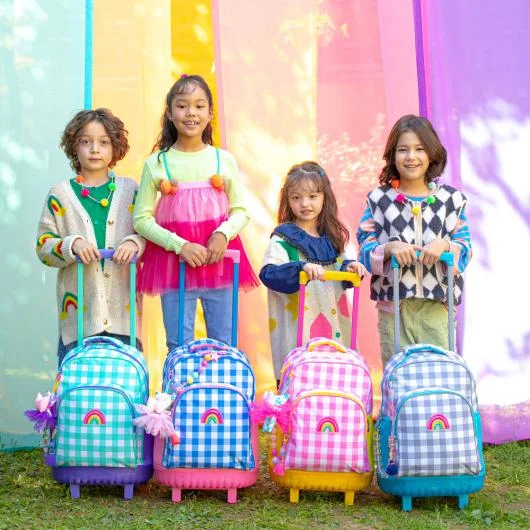 oddBi Happy Check LED Trolley Backpack