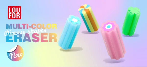 Multi Color Rubber Eraser