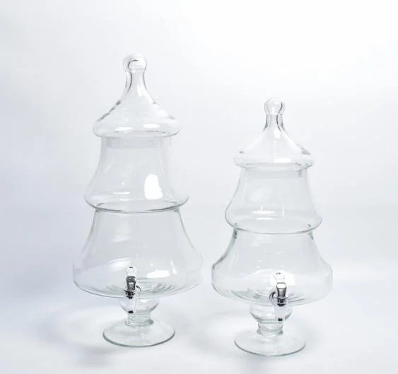Glass Dispenser with Lid