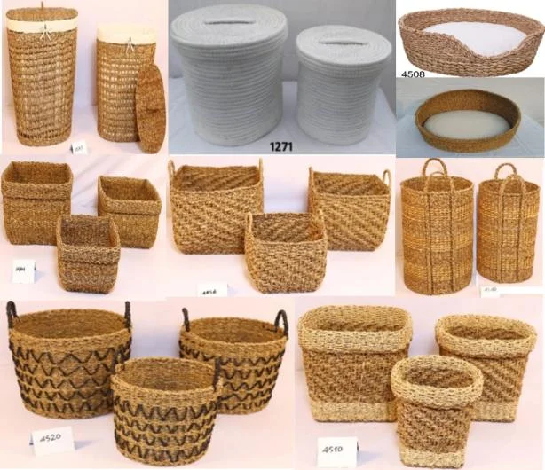 Multipurpose Sea Grass Storage Baskets