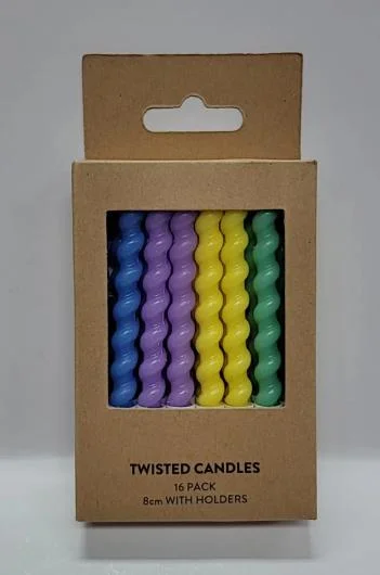 Twisted Celebration Candles