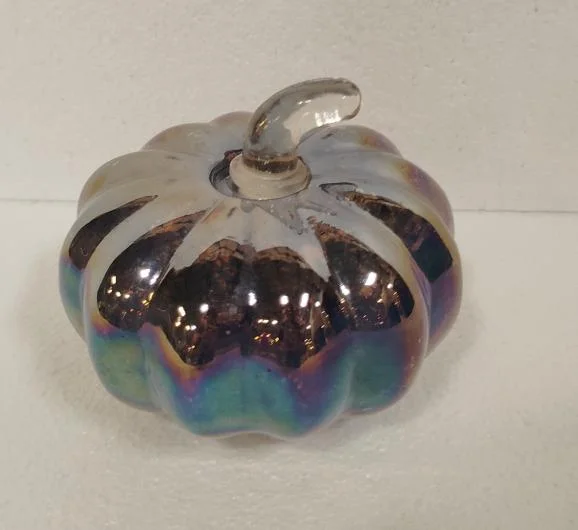 Glass Pumpkin Decoration