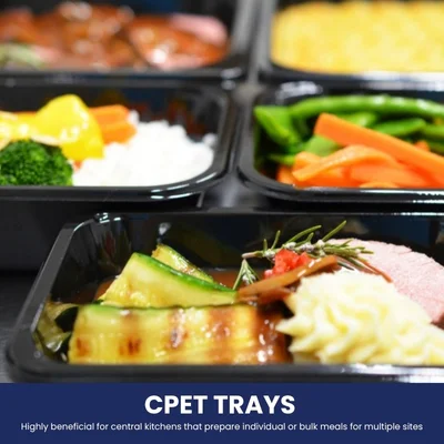 Dulang Makanan Sedia untuk Dimakan yang Sesuai untuk Ketuhar (CPET)