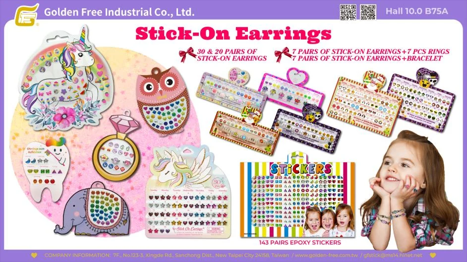 Stick On Earrings