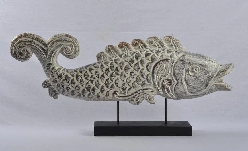 Garuda Bali Wooden Fish Statuette