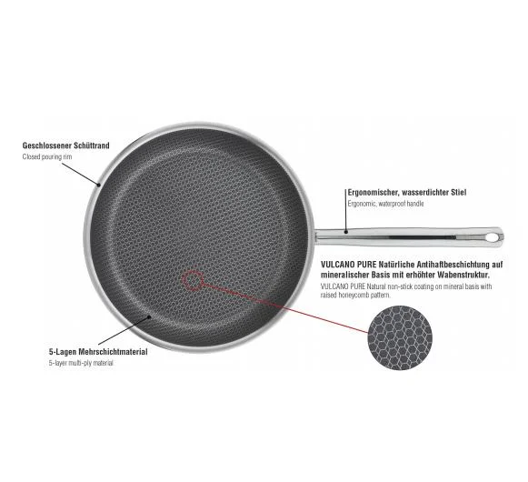 Vulcano Cut Resist Pure Fry Pan