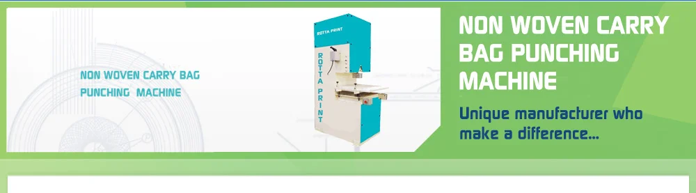 Non-Woven Carry Bag Punching Machine
