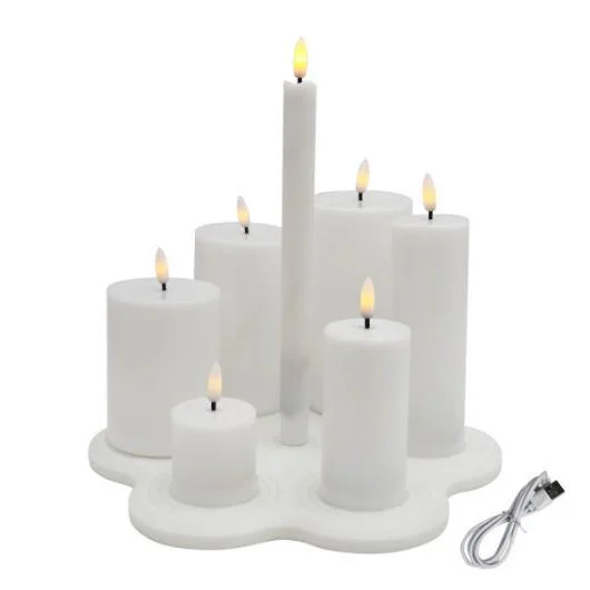 Rechargeable LED Candle Set