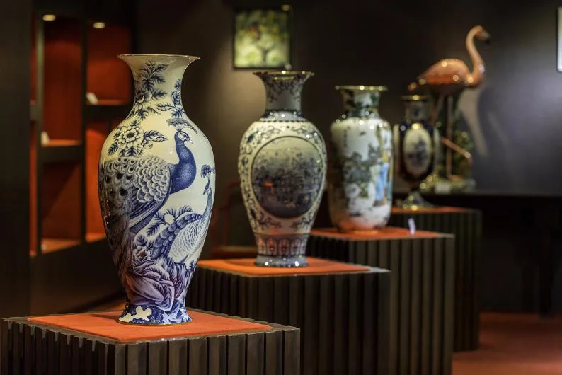 Minh Long Hand-Painted Vase