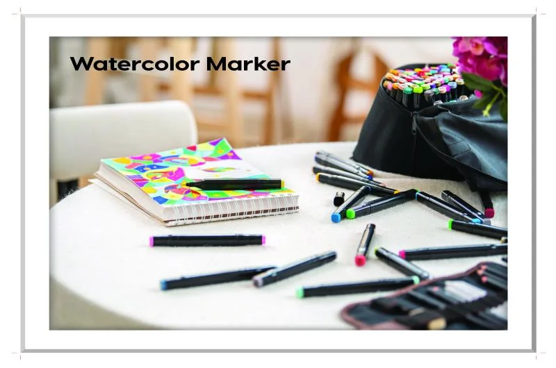 Water Color Marker Stationery