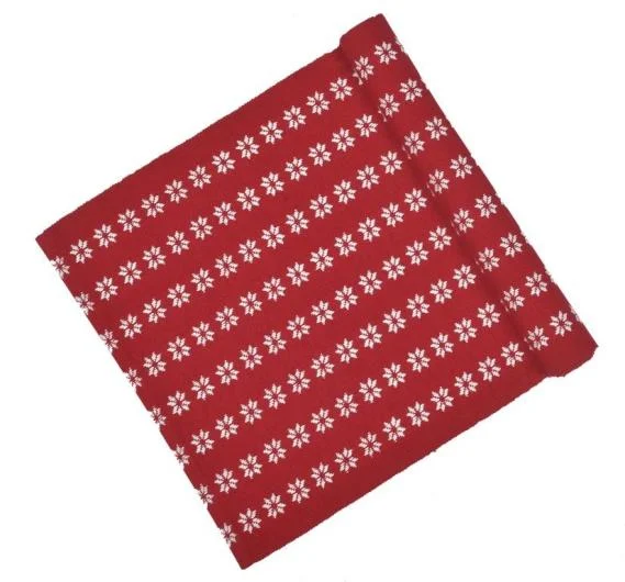 Woven Cotton Christmas Table Runner