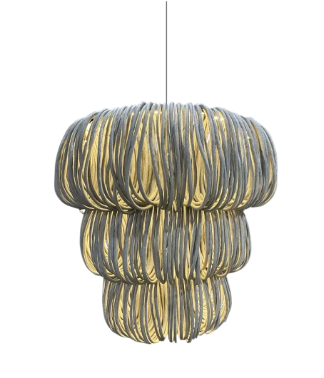 Udon 3-Layer Light Grey Lamp