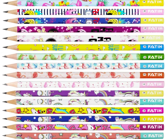 Fatih Flamingo and Unicorn Pencils