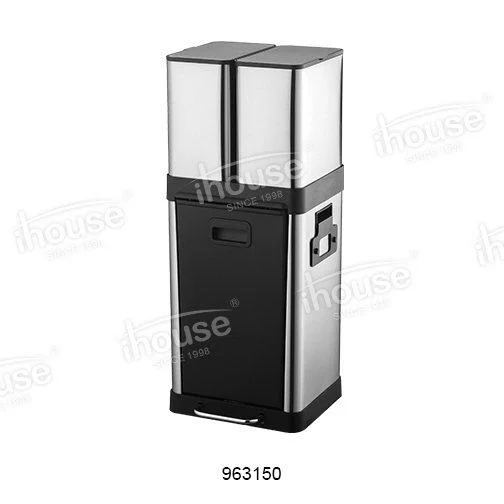 32L 3-Compartment Pedal Bin