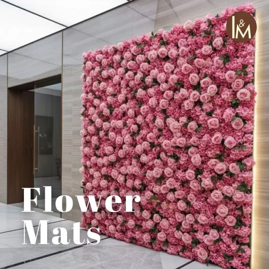 Flower Mats Artificial Floral Decor