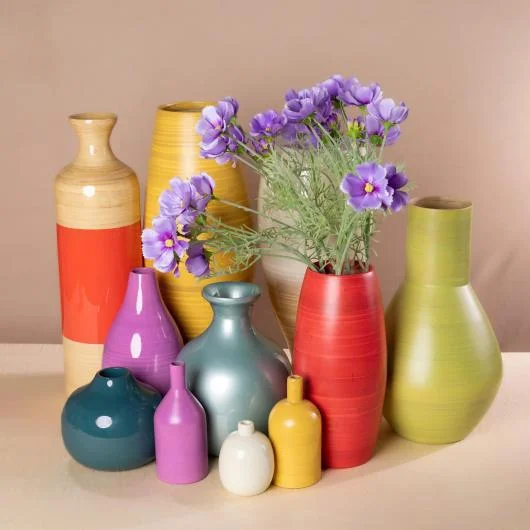 Bamboo Vase Handcrafted Home Decor