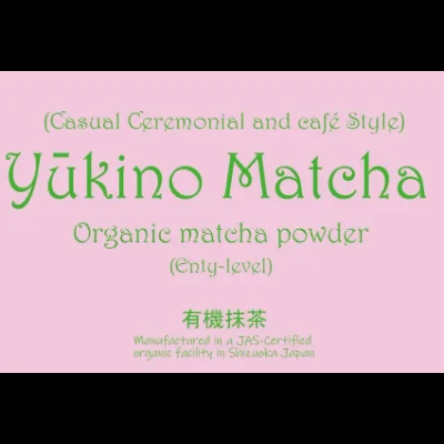 Organic Yukino Matcha for Cafe and Ceremonial Use