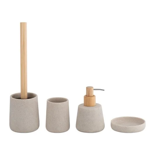 Sand Stone Bathroom Accessories 4pcs Set