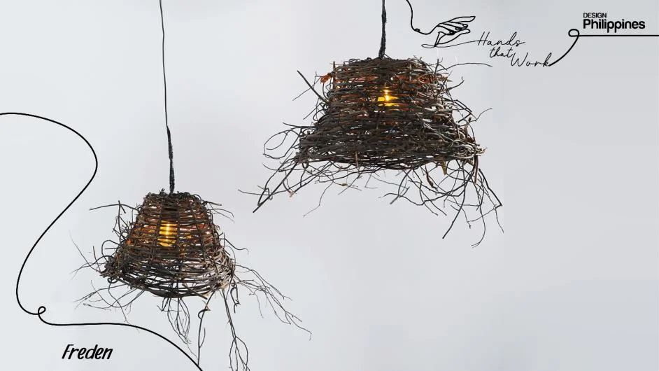 BT3298 BT3299 Flare Black Twig Lamps