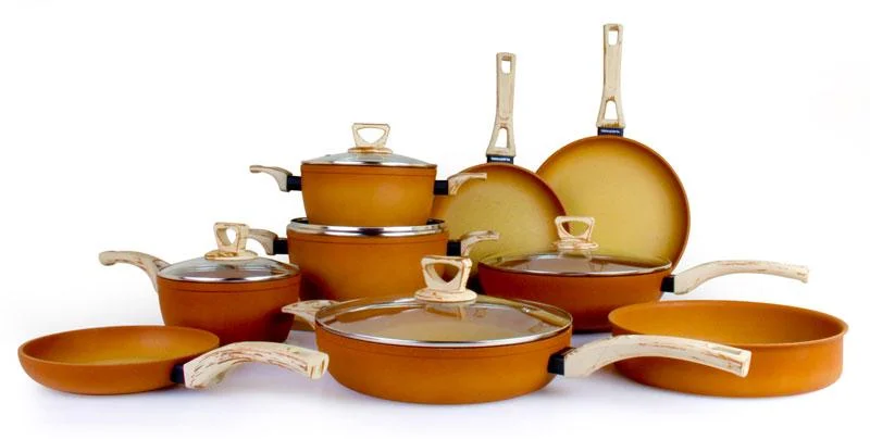 مقالي Terracota المصنوعة من الألمنيوم المصبوب غير اللاصق