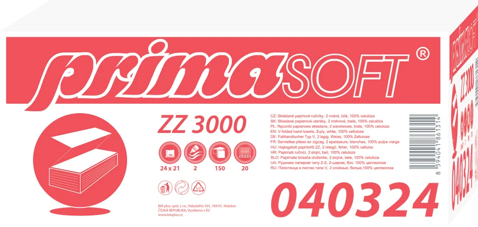 ZZ PrimaSoft Folded Towel Item 040324
