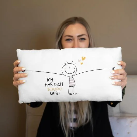 Ich Hab Dich So Lieb Plush Cushion