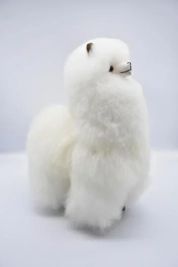 Fat Alpaca Model Decorative Doll 15cm