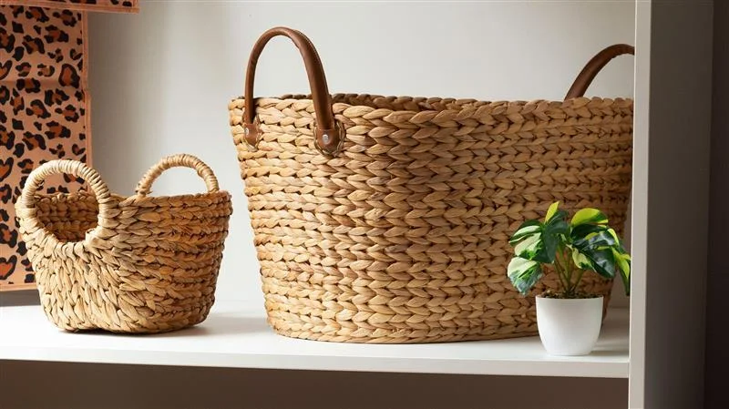 Compactor Hand-Woven Storage Baskets